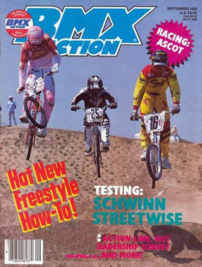 greg hill harry leary pete loncarevich bmx action 09 85