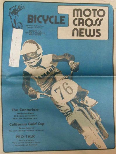 chuck houde bicycle motocross news 10 1976