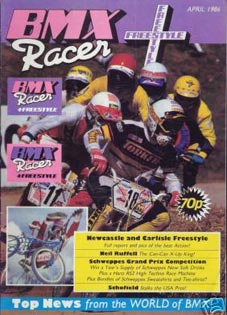 bmx racer + freestyle april 1986